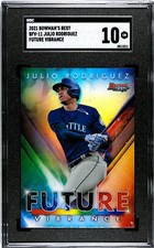 2021 Bowman Best #11 Julio Rodriguez Future Vibrance SGC 10 GEM MINT