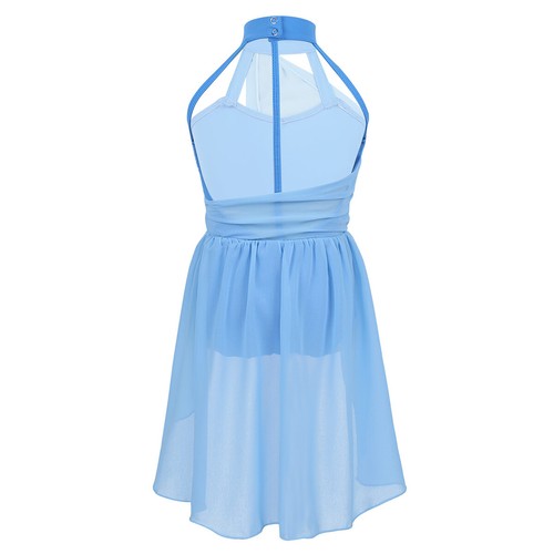 iEFiEL AU Kids Girls Halter Lyrical Dance Dress Sequins Ballet Leotard Skirts DE - Bild 138 von 182