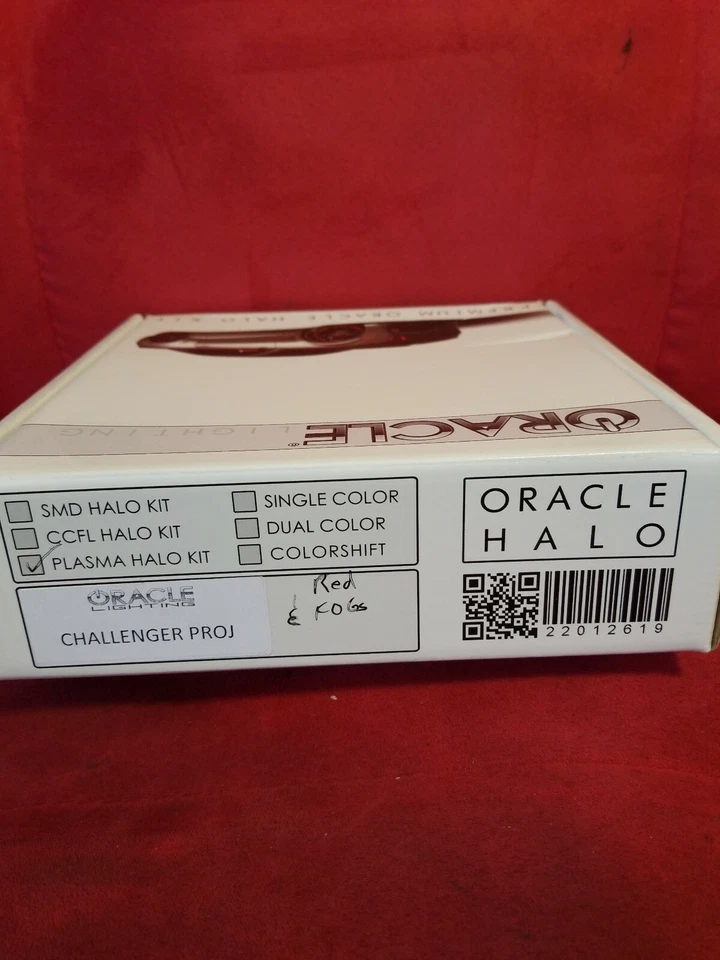 ORACLE Halo Kit for projector headlight with fogs for 08-14 Dodge Challenger RED - Image 2 of 3