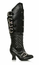 Black Dragon Scales Daenerys Game of Thrones Cosplay Costume Knee High Boots