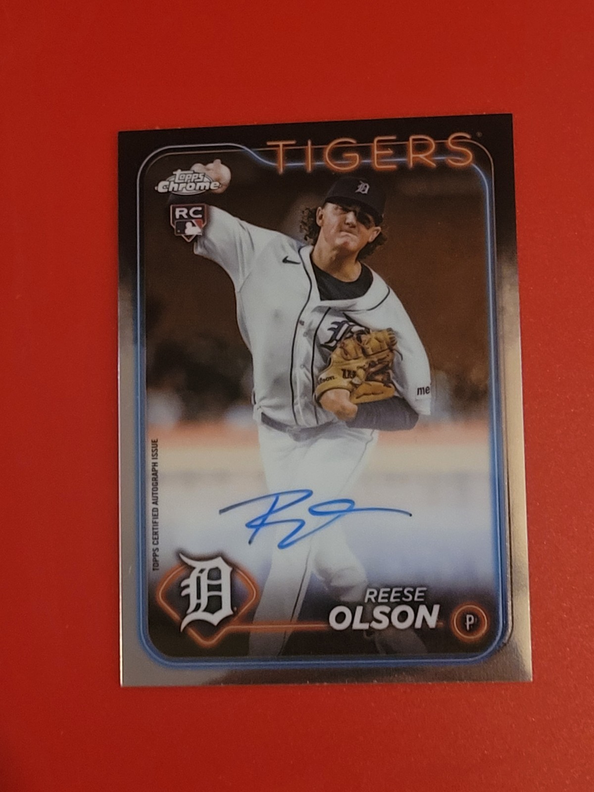2024 Topps Chrome - Rookie Autographs Reese Olson #RA-RO (AU, RC)