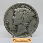 1931-D Mercury Silver Dime - #C55688NQ
