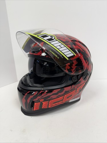 Icon Airform Lycan Helmet Red Medium - Picture 2 of 11
