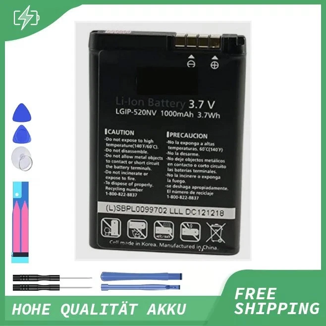 Vhbw batteria compatibile con LG G900, G900EM, G900EMW