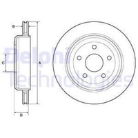 Delphi 2X Bremsscheibe Hinten Ø330 Mm BelüFtet FüR Jeep Grand Cherokee IV WK