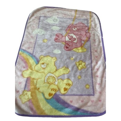 Care Bears Baby Blanket Plush Funshine Rainbow Love A LoT Bear Swing Security