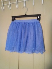 Matilda Jane Skirt Girls 8 Tulle Lace Blue Purple