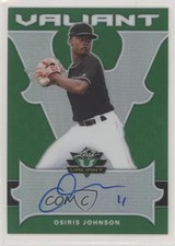 2018 Leaf Valiant Green 39/99 Osiris Johnson #BA-OJ1 Auto 2a9