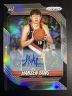 Hansen Yang 2025-26 Panini Prizm Rookie Silver Prizm Autograph RC Blazers
