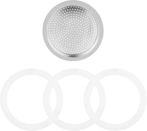 3 Cup Moka Pot Replacement Infuser Parts for Aluminum Italian Stovetop Espresso - Picture 1 of 12