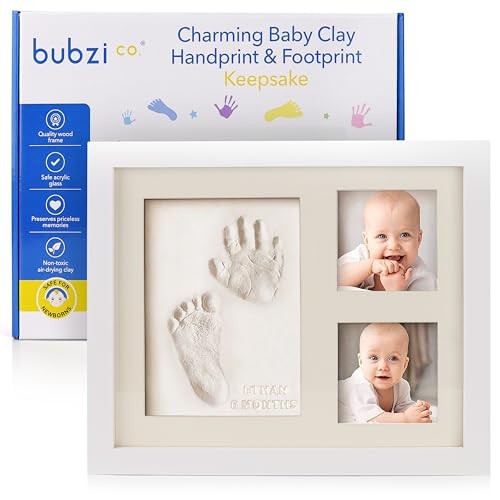 Baby Footprint Kit, Baby Foot and Hand Print Kit, Baby Keepsake Frame,