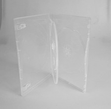 5x 3 Disc Clear DVD Cases 14 mm