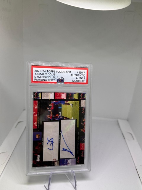 Rookie Lamine Yamal Vitor Roque #SDYR 2/5 FC Barcelona Topps 2023 24 Dual Auto 9
