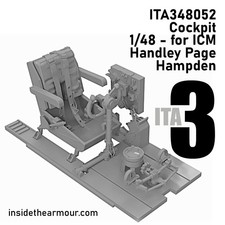 ITA3 1/48 Cockpit set for ICM Hampden ITA348052