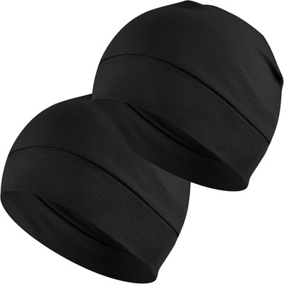 Cotton Skull Caps for Men Women,2-Pack Lightweight Beanie Sleep Hats Breathable