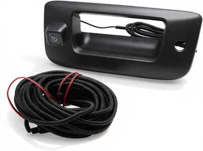 Rear View Backup Camera W/Tailgate Handle Compatible with 2007-2013 Silverado/Si