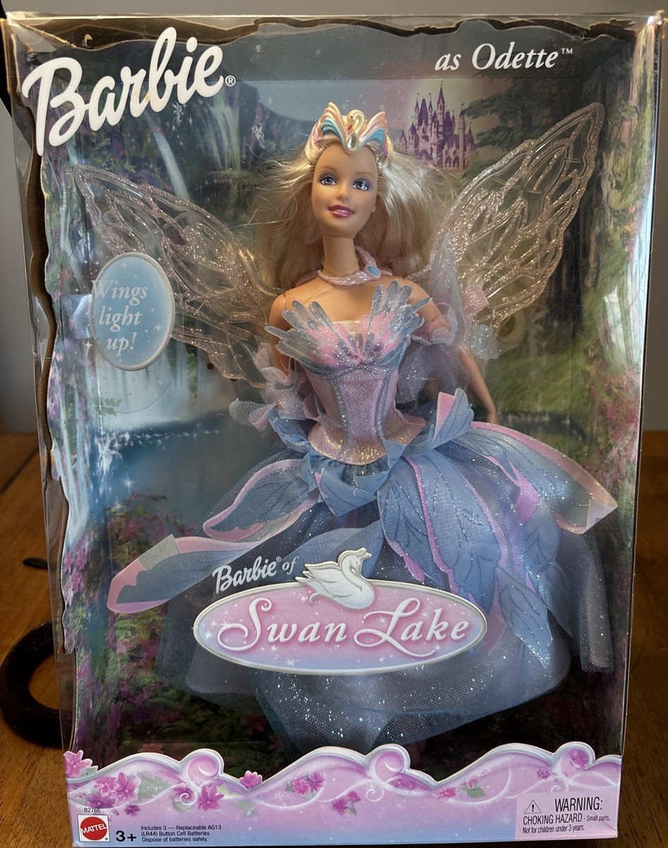 Barbie Swan Lake Odette Light Up Wings Doll 2003 Mattel NEW In Box