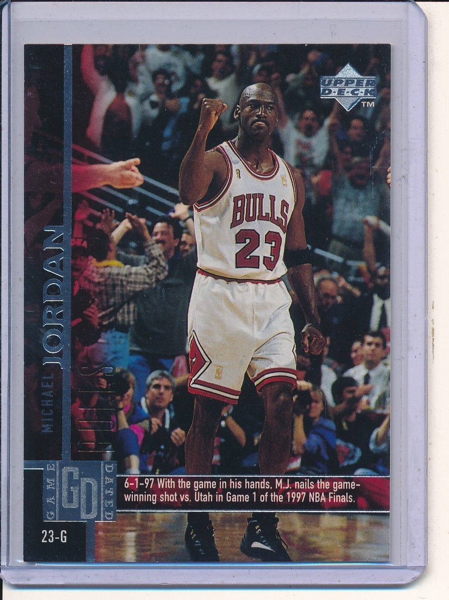 1997-98 Upper Deck - Michael Jordan #18 Game Dated CHICAGO BULLS H.O.F.
