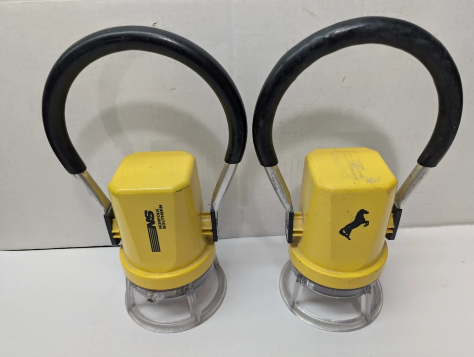 Pair Vintage Norfolk Southern Lantern Starlite 292 Flashlight Yellow Railroad Foto 2 de 4