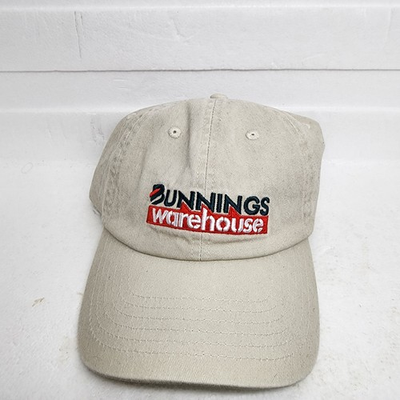 #ad #ad NEW Bunnings Warehouse Stonewash Beige Cap Hat one size as seen on the block AU $35.00