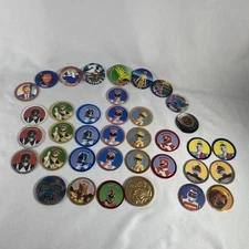 1994 Power Rangers POG Lot Of 37 - Milk Caps Pogs McDonald’s Saban + VR Troopers