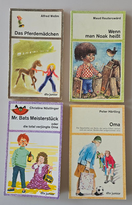 Peter Härtling. Oma. Christine Nöstlinger. Mr. Bats. Alfred Wellm... / 4 dtv TB