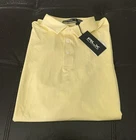 NWT Polo RLX Ralph Lauren Golf Polo Mens Size Large Yellow Stretch Wicking O3