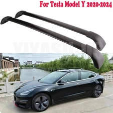 Roof Rack Aluminum Cross Bar Luggage Rack Cargo Carrier for Tesla Model Y 20-26