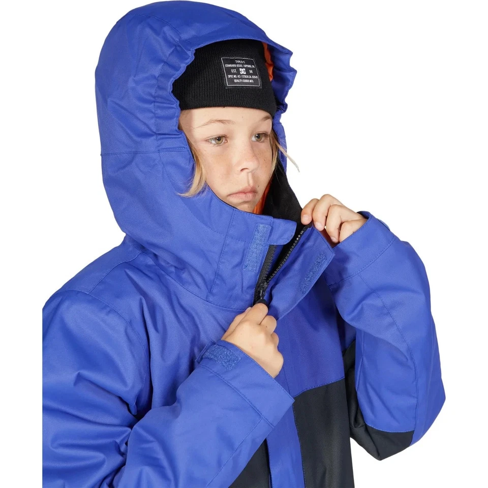DC Defy Snowboard Jacket, Boys Youth Medium (12), Royal Blue - Image 3 of 4