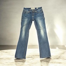 BKE Payton Bootcut Jeans Women's 28x33.5 Long Inseam Distressed Medium Wash