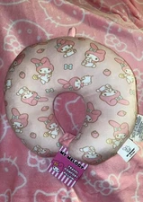 Sanrio Travel Super Soft Comfort Neck Pillow 12" x13" (My Melody) Or Neck Pillow