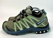 Salomon XA Pro 3D Womens Trail Running Shoes Green Hiking Trainers UK 5.5