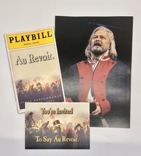 Les Miserables Au Revoir Final Performance Playbill, Ticket, Props, And Souvenir