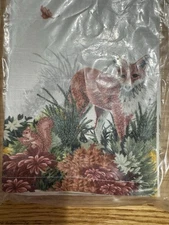 Pottery Barn Fox Birds  SET OF 2 KITCHEN TEA TOWELS New