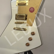 Explorer Electric Guitar Solid Body Gold Hardware Bone Nut Set in T-O-M Bridge