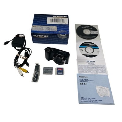Olympus SZ-14 Digital Camera 14MP In Box With Charger Black