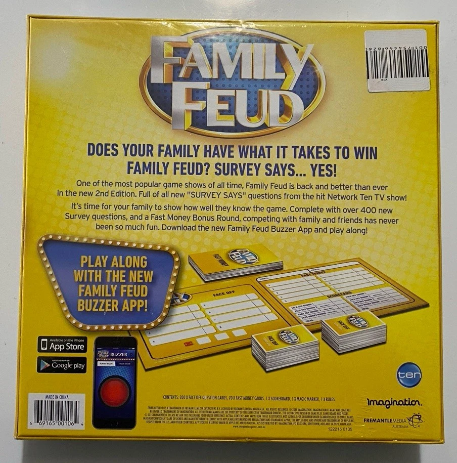 Family Feud 2nd Australian Edition 2015 Boardgame Grant Denyer Childrens Kids - Image 2 of 4