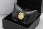 Vintage [Near MINT] SEIKO Exceline 3F31-5A20 Tank Gold Dial Quartz Women's Watch