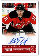 2013-14 Panini Score Signatures STEPHEN GIONTA #SS-SG New Jersey Devils Auto
