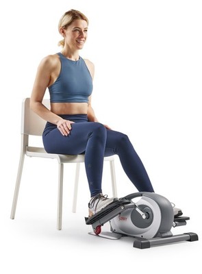 Sunny Health & Fitness Sitting Under Desk Elliptical Machine with Bluetooth