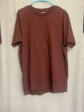 Old Navy Mens Chestnut Brown Short-Sleeve Cre...
