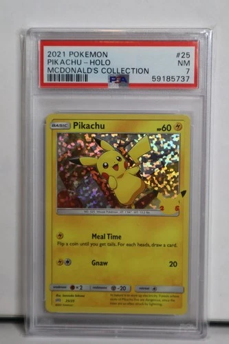 2021 Pokémon Pikachu-Holo McDonald's Collection #25 25th Anniversary PSA 7 NM