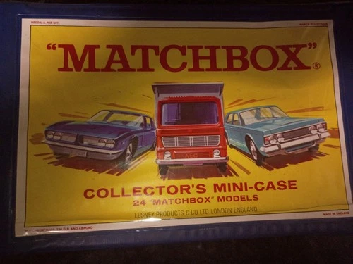 MATCHBOX SERIES LESNEY SET (24) Cars And Case -Made In ENGLAND