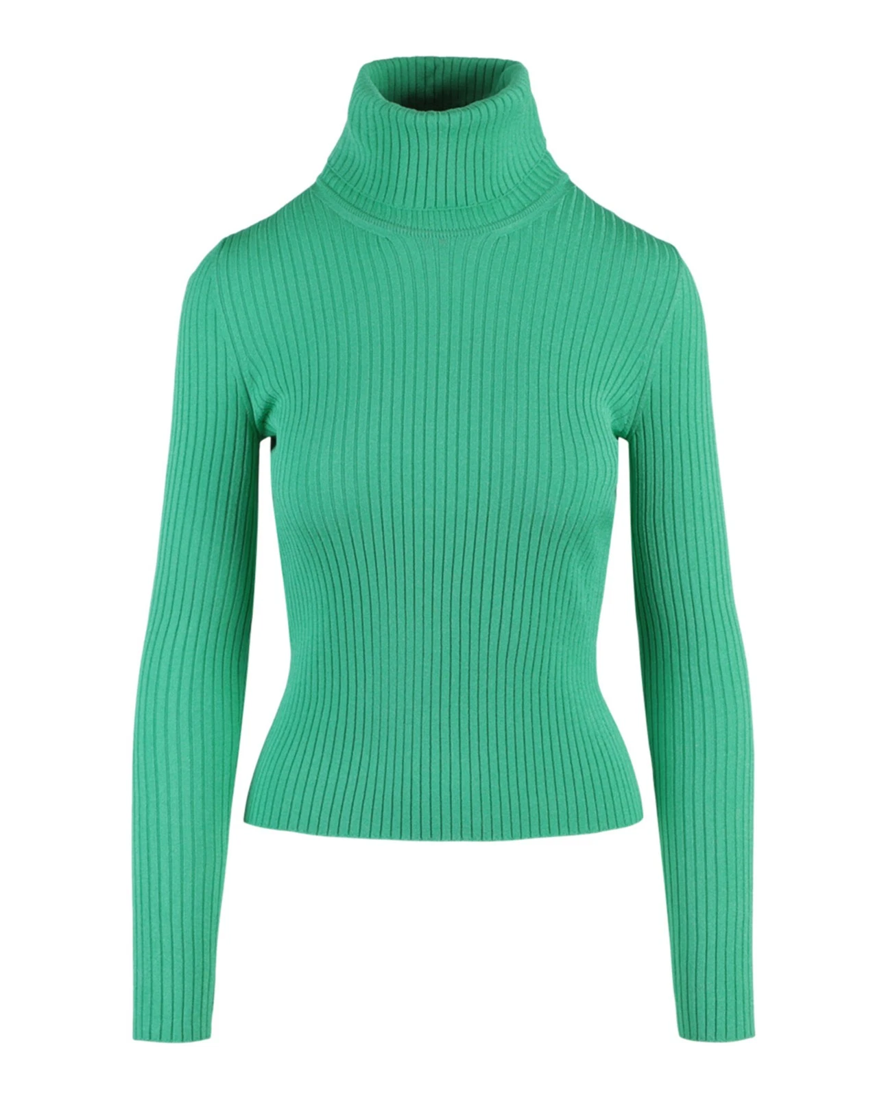 Pull femme Gucci côtelé col roulé