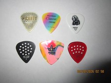 Lot of 6 Assorted Pickboy Collectible Guitar Picks 10
