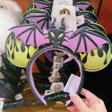 Disney's Sleeping Beauty Maleficent as Dragon Halloween Ears Minnie Headband2025