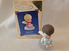 Hallmark Mary's Angels Sweet Pea Register To Win Repaint Ornament