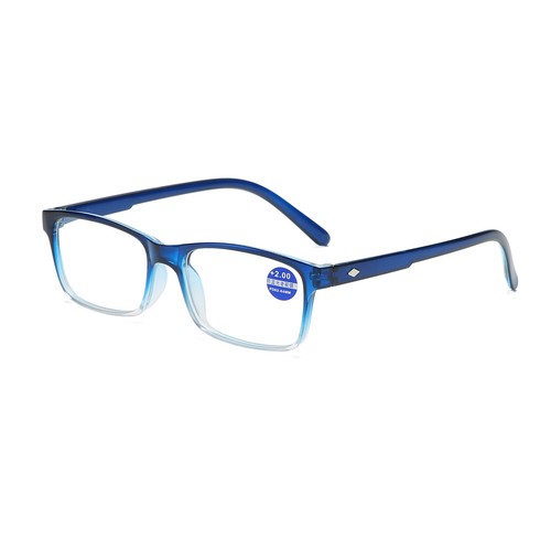 Reading Glasses Blue Gradient Frame Two Pairs Mens Womens Lightweight UV Reader - Picture 10 of 15