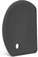 Silicone Dough Scraper With Stainless Steel Sheet Curved Edge Flexible Bowl Scra