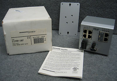 CONTEMPORARY CONTROLS CRTLINK EICP8M-100T 8 PORT MANAGED COMPACT SWITCH